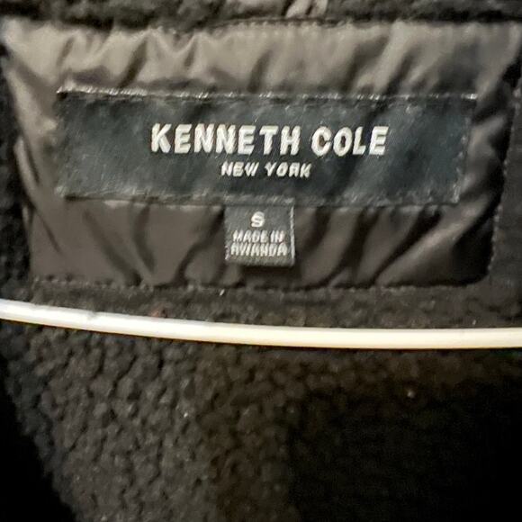 Kenneth Cole New York Mens Black Puffer Jacket Quilted Coat Size Small Midweight - Picture 4 of 13